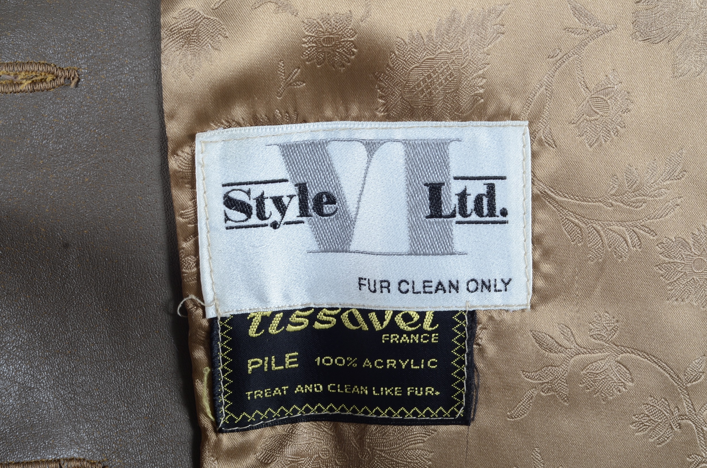 Vintage Tissavel France Faux Mink Jacket from Wolf Wiles