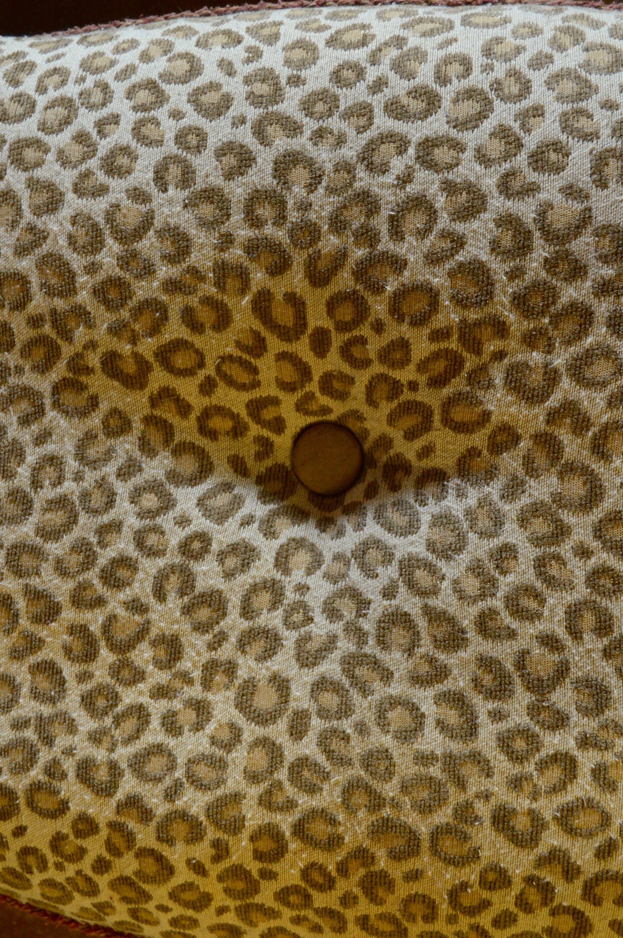 Two Overstuffed Armchairs with Ottomans