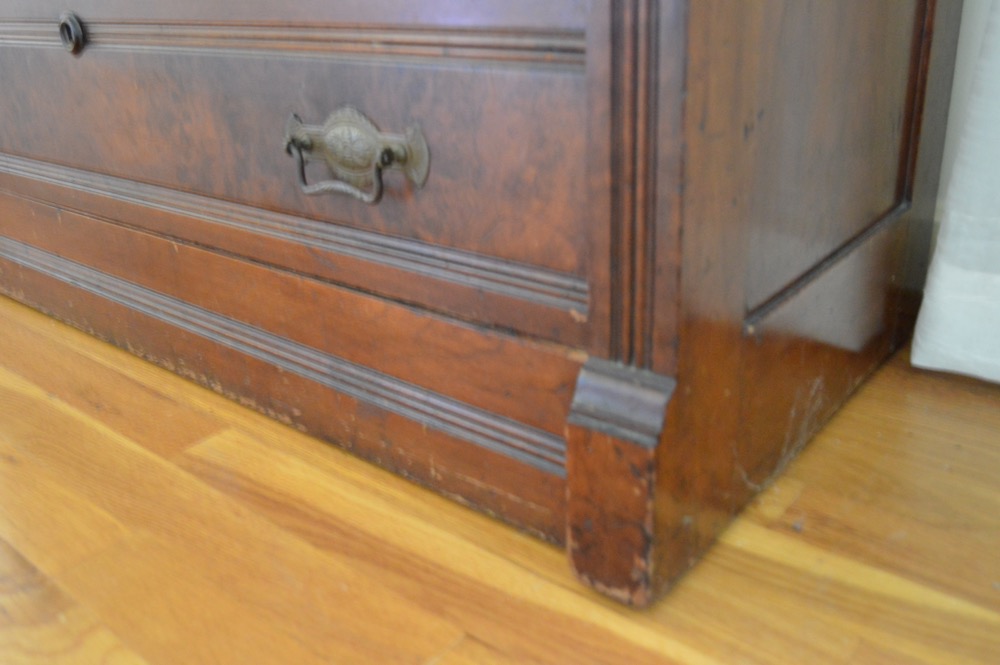 Eastlake Chest of Drawers with Marble Top