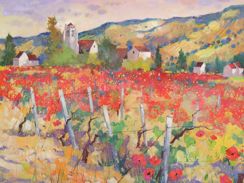 Georges Hosotte Painting of French Countryside