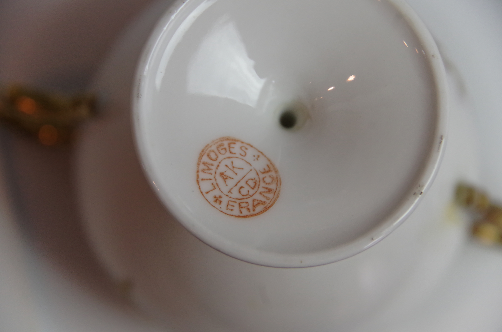 Antique Klingenberg and Dwenger Limoges Porcelain Tea Set