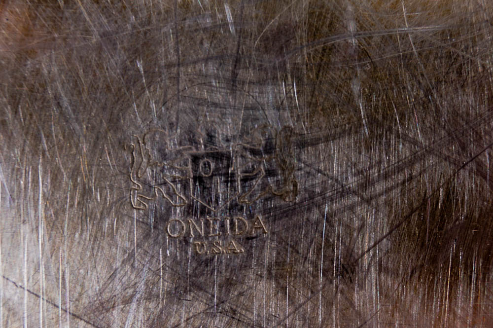 Vintage American Frontier Themed Tumblers with Silver Plate Tray