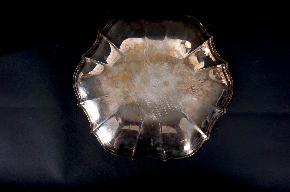 Vintage American Frontier Themed Tumblers with Silver Plate Tray