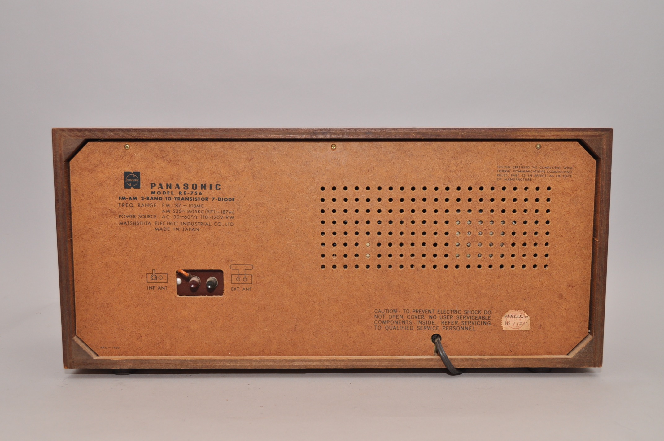 Vintage Panasonic Solid State Radio
