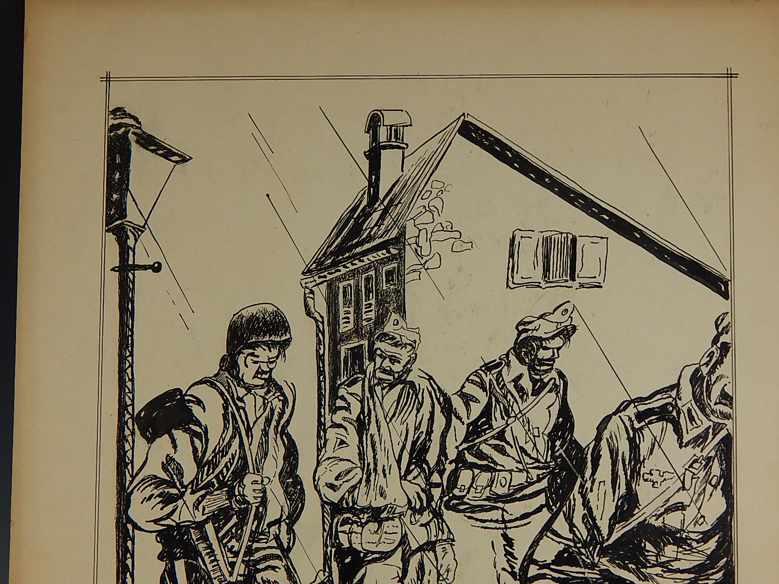 Original Bill Mauldin Drawing - "Fresh, Spirited American Troops.