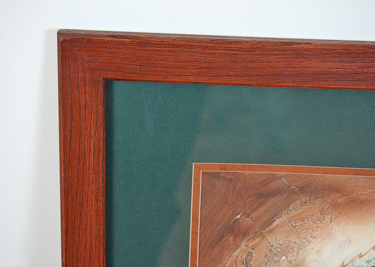 Mixed Media Native American Headdress Framed Art