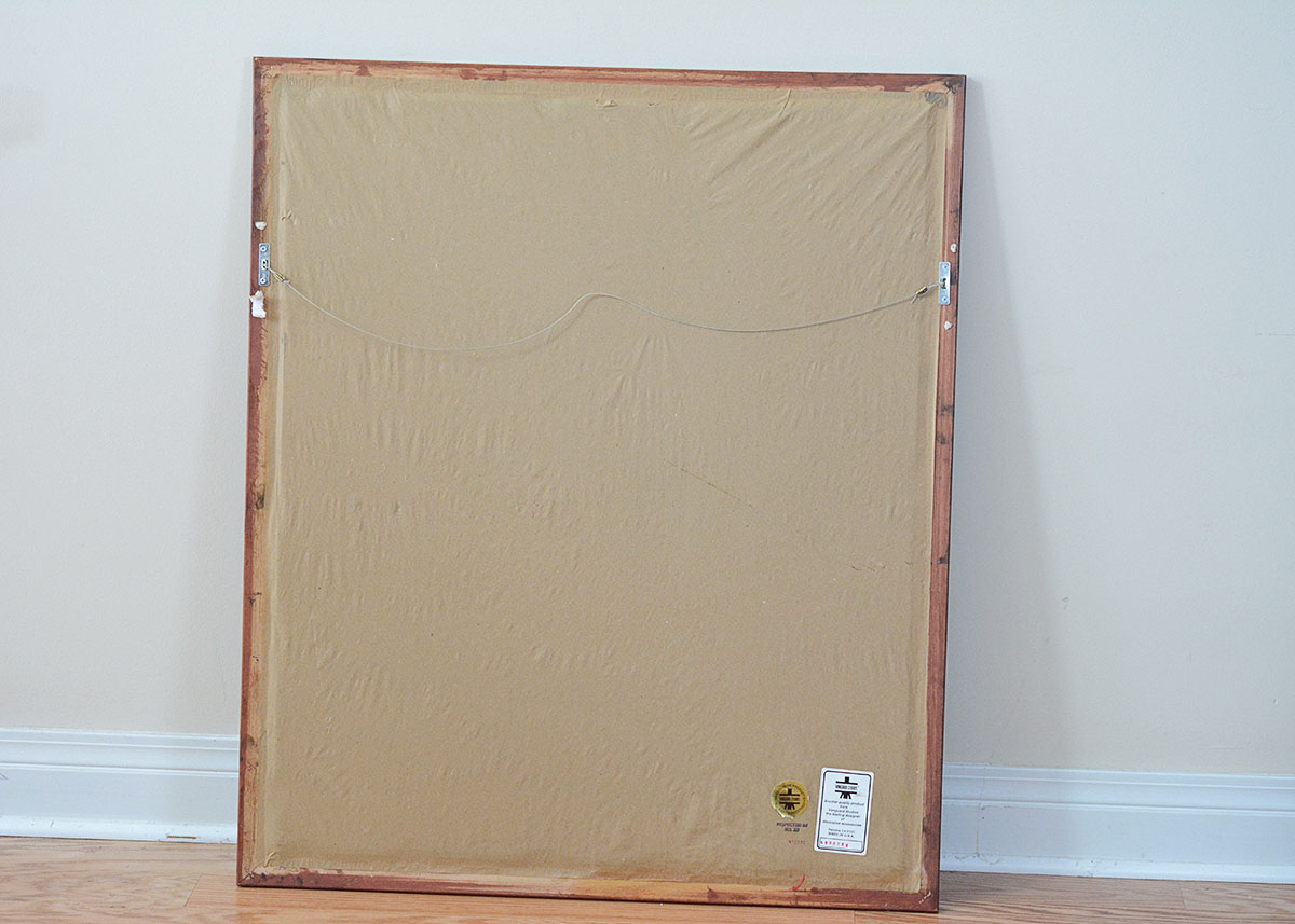 Mixed Media Native American Headdress Framed Art