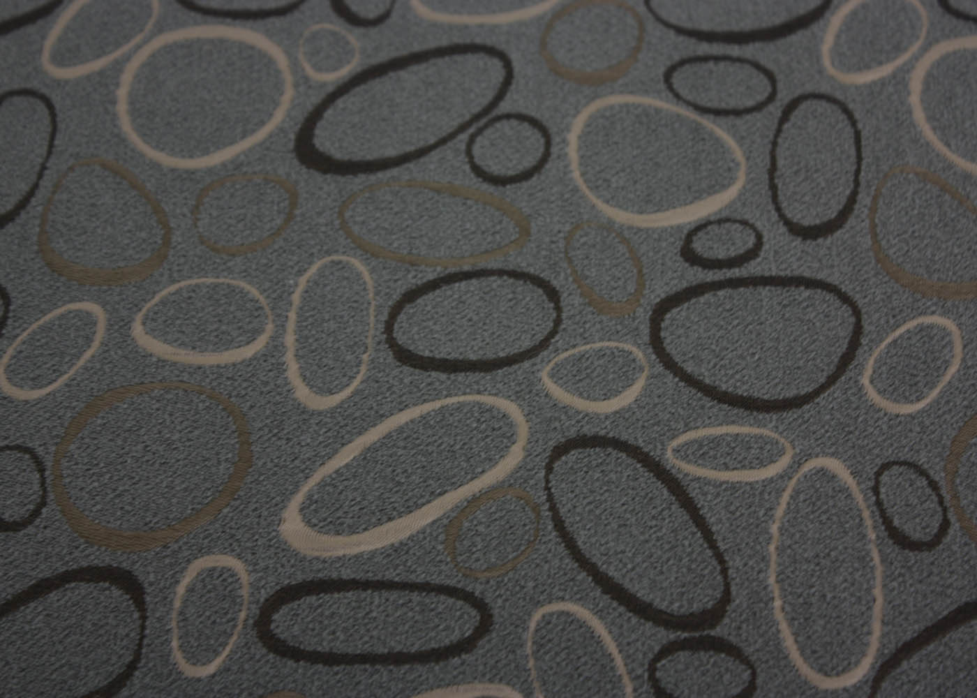 Padded Pine Stool with Modern Upholstery