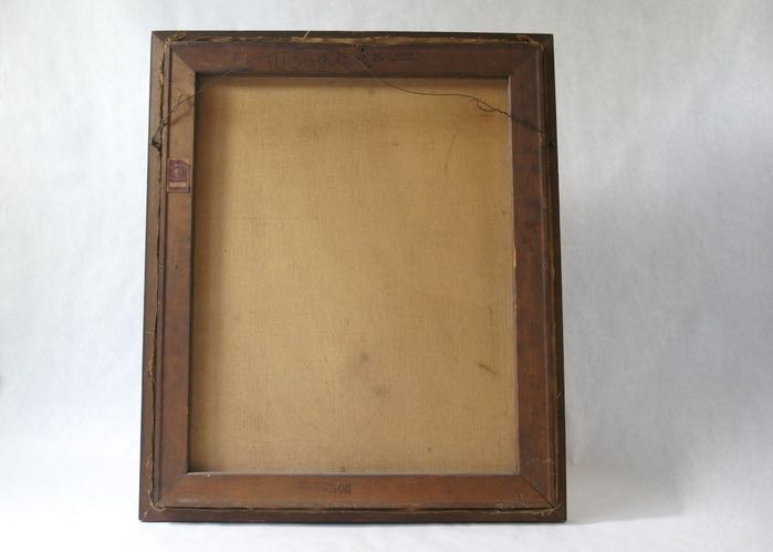 Circa 1930s L.S. Ayres Executive Oil on Canvas Portrait