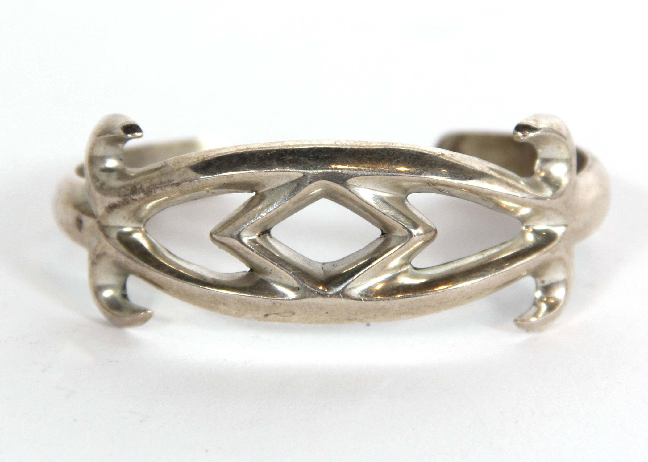 Vintage Sterling Silver Modern Cuff Bracelet