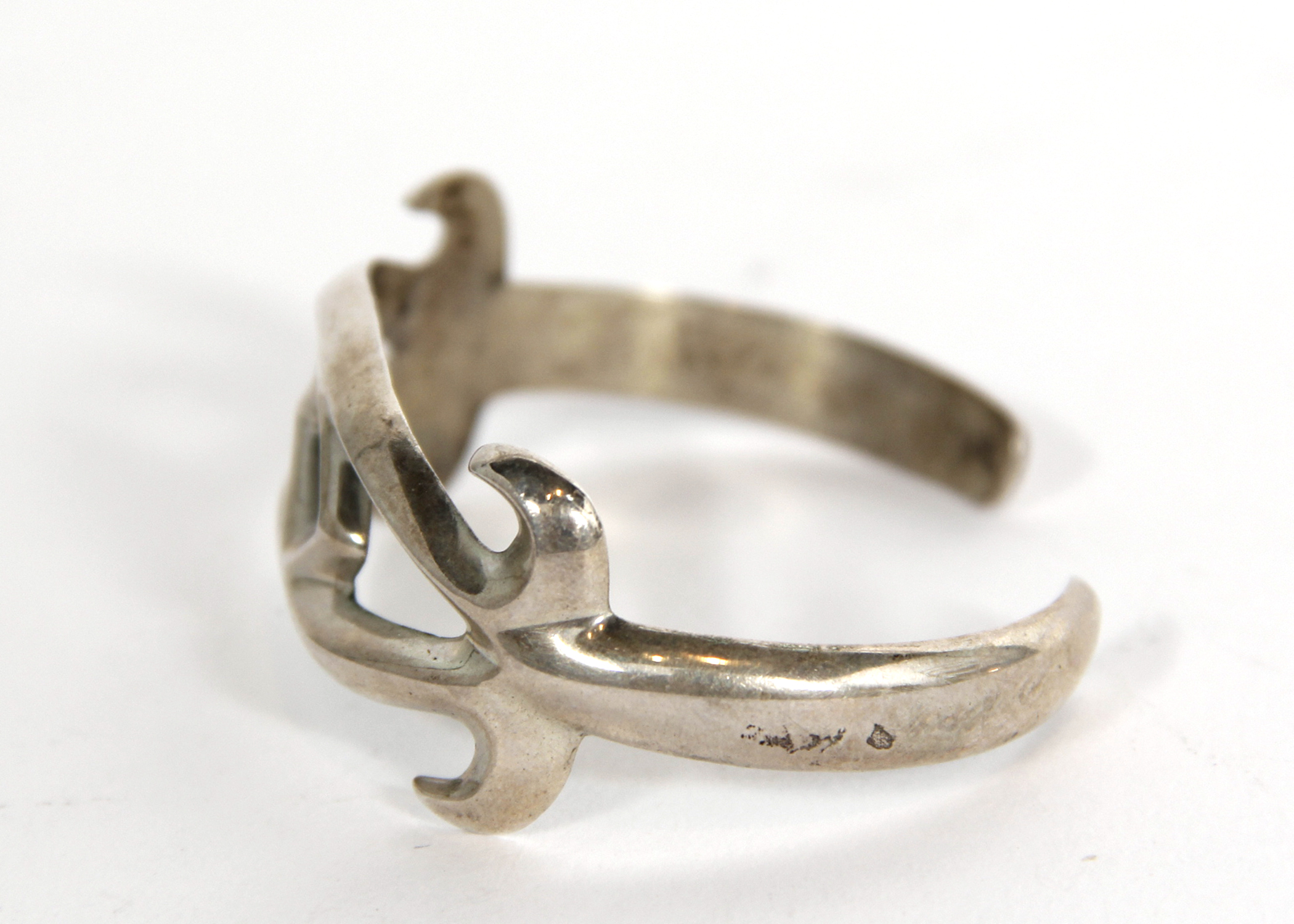 Vintage Sterling Silver Modern Cuff Bracelet
