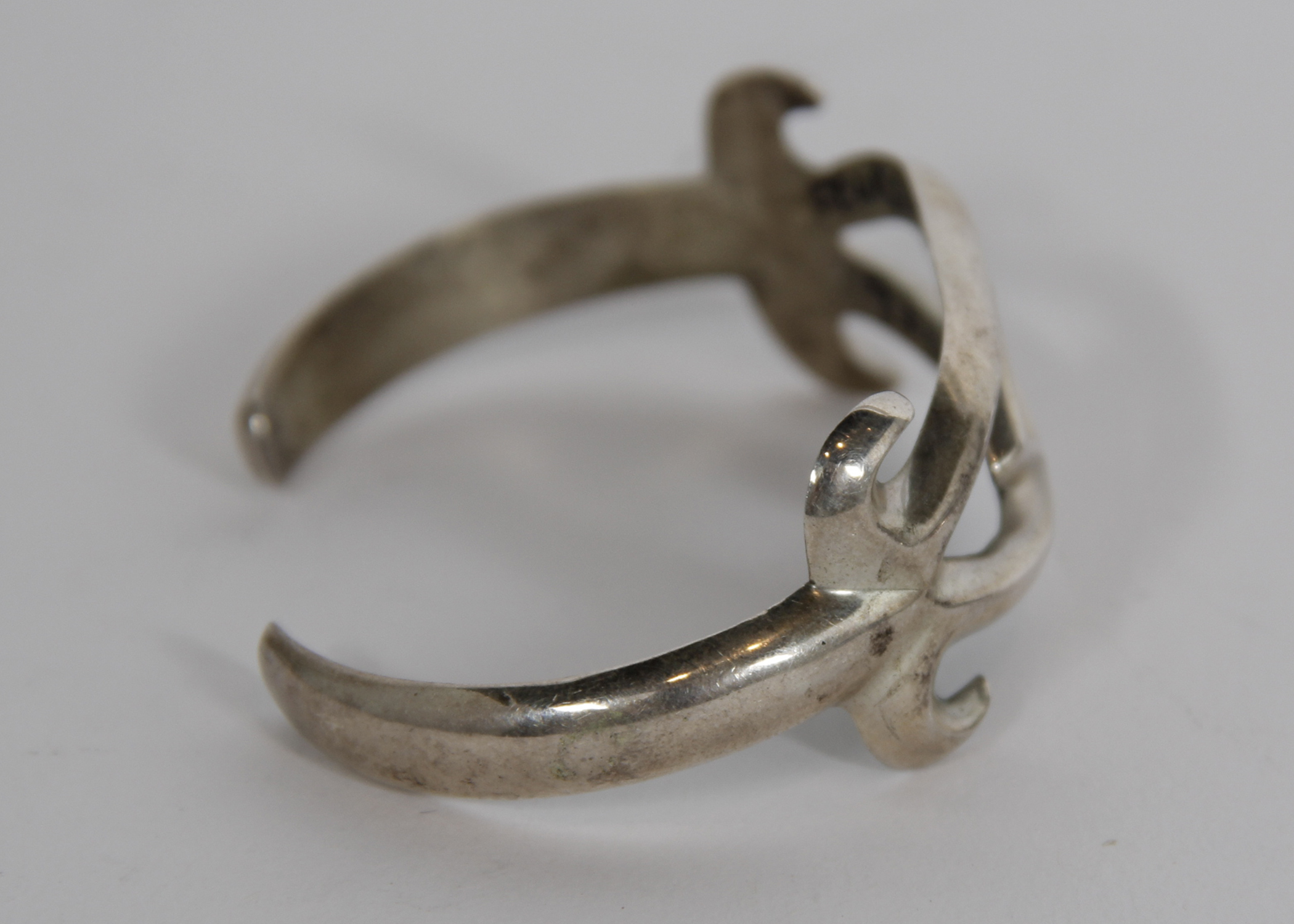 Vintage Sterling Silver Modern Cuff Bracelet