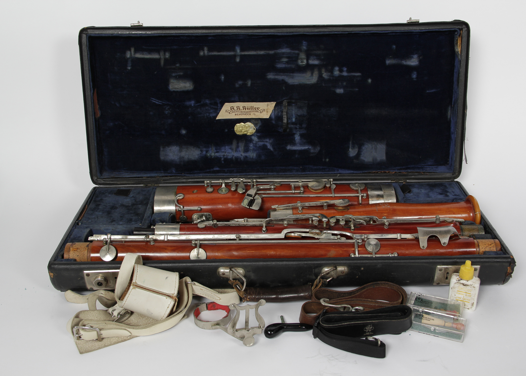Vintage G. H. Huller Schoneck USSR Occupied German Bassoon