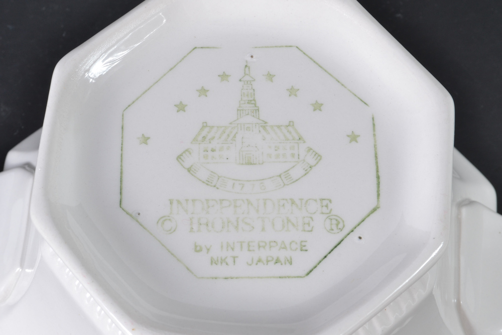 Vintage Collection of White "Indepencence Ironstone" and Nikko "Classic Colection China