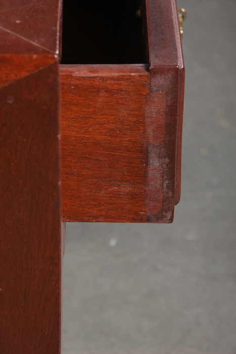 Red Stained Coffee Table