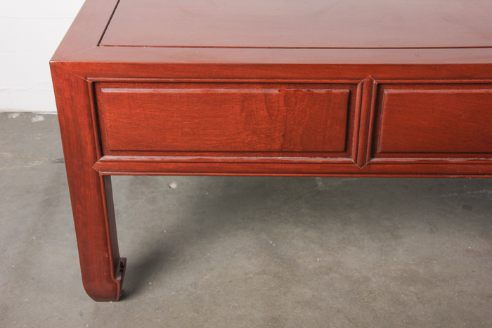 Red Stained Coffee Table