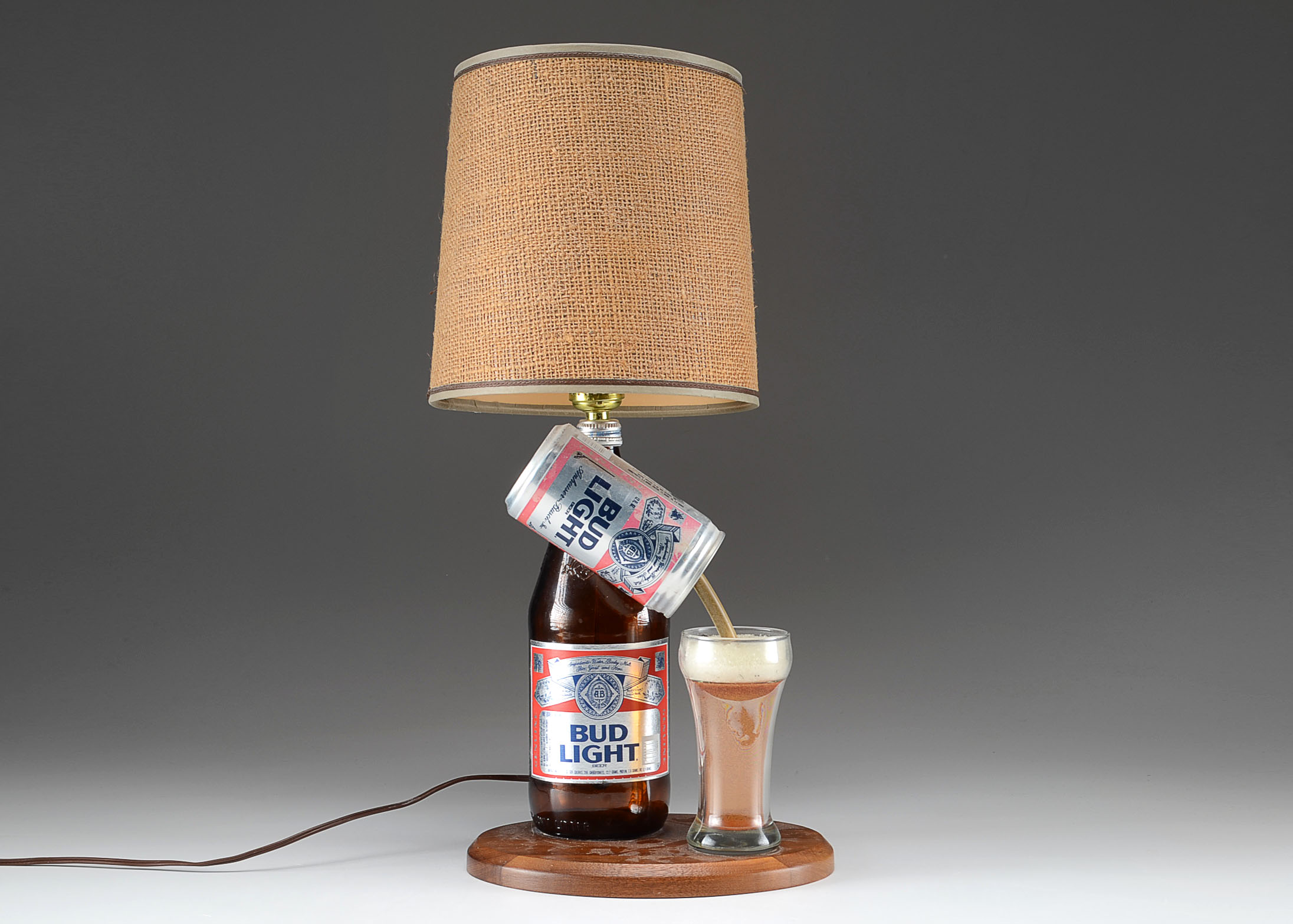 1970s Budweiser Beer Advertising Table Lamp