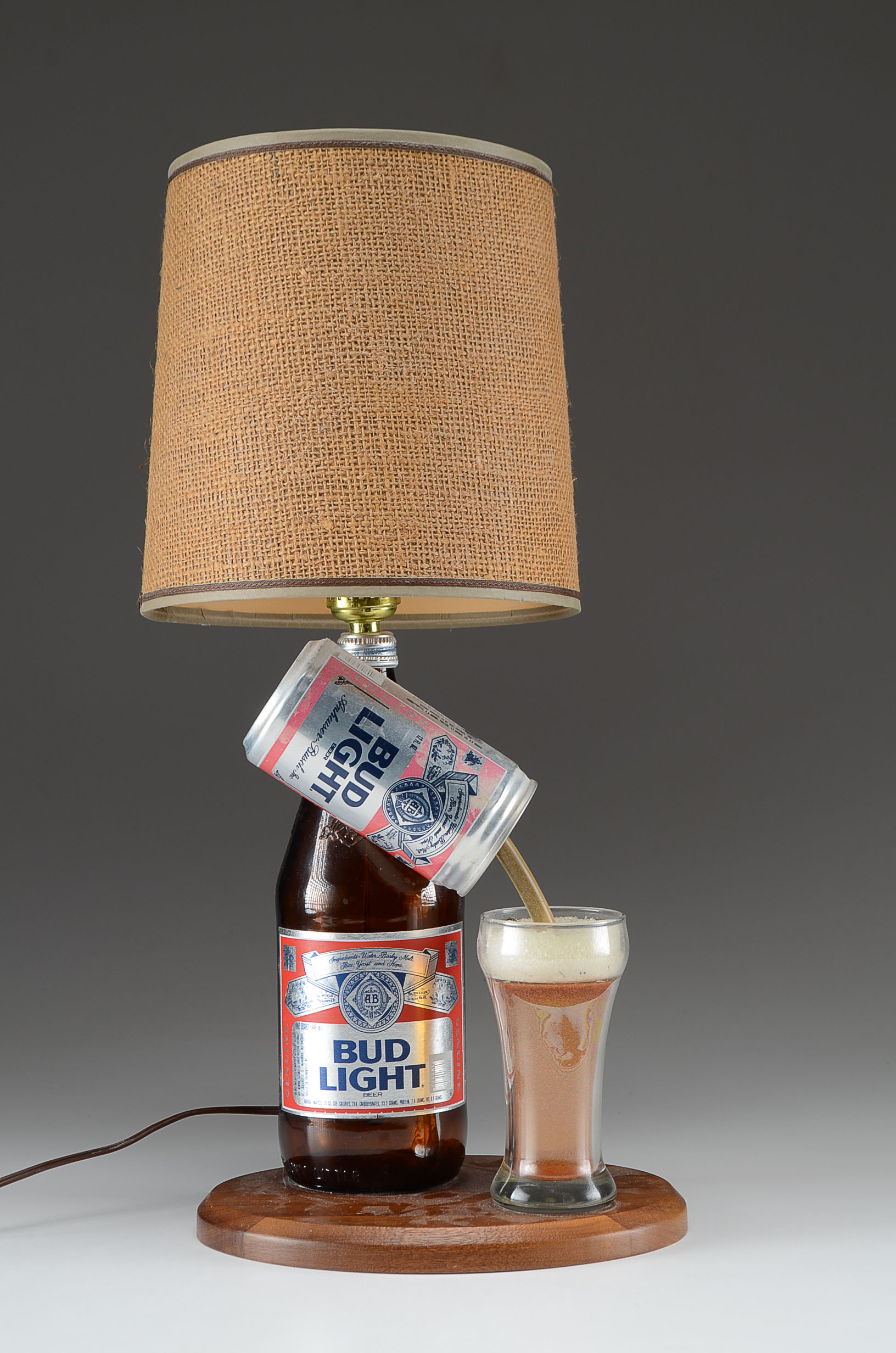 1970s Budweiser Beer Advertising Table Lamp
