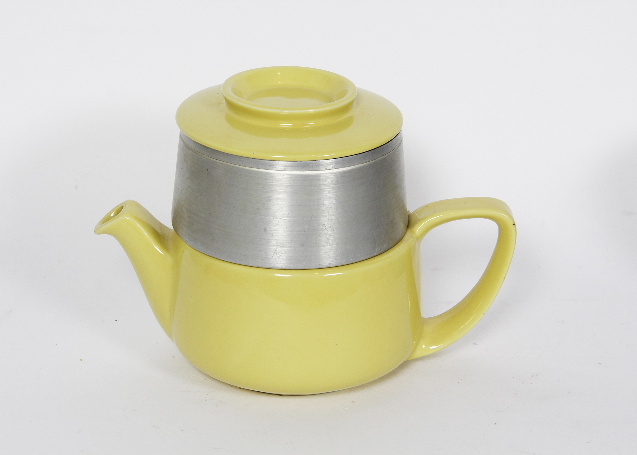 Vintage Yellow 1950's Hall Pottery Tricolator