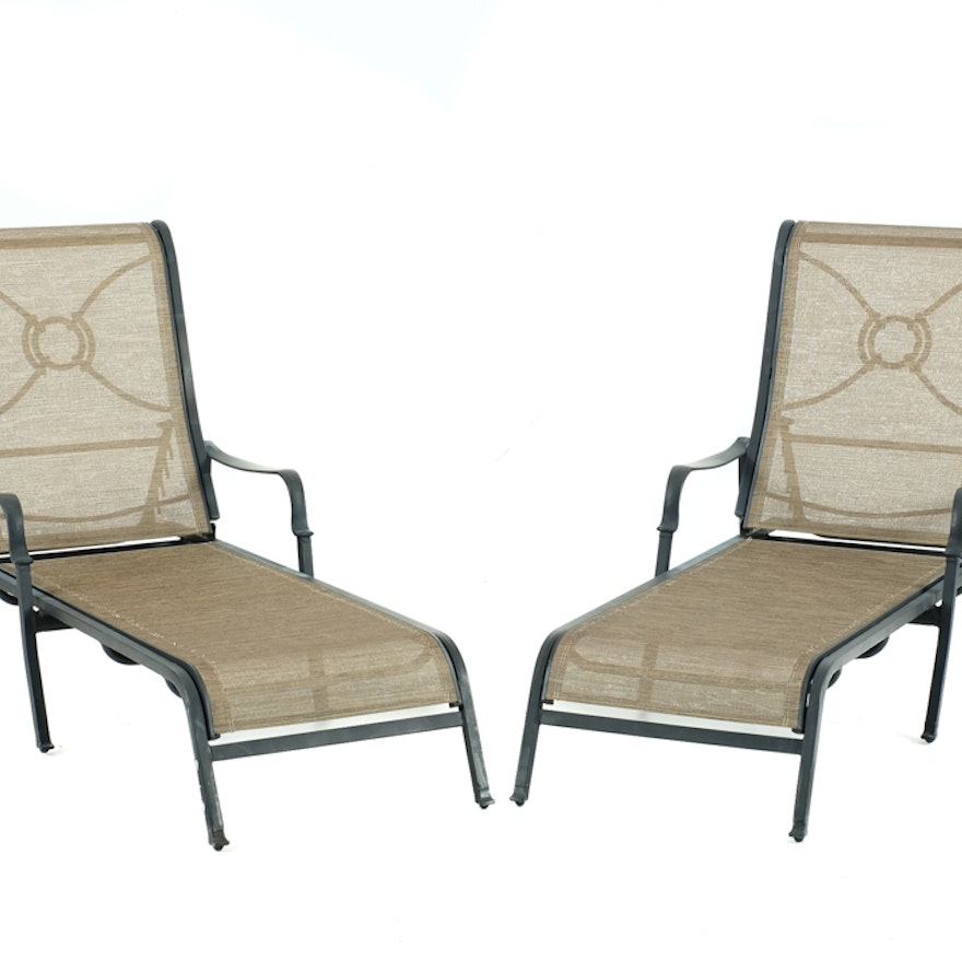 Pair of Patio Lounge Chairs