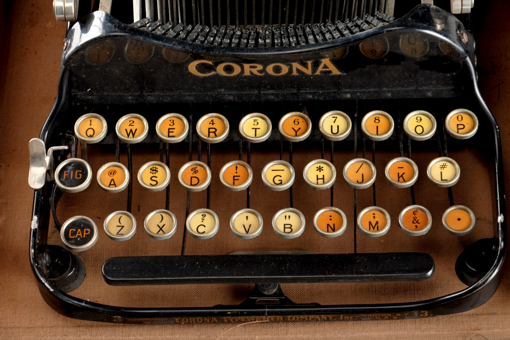 Corona #3 Portable Typewriter Circa 1917