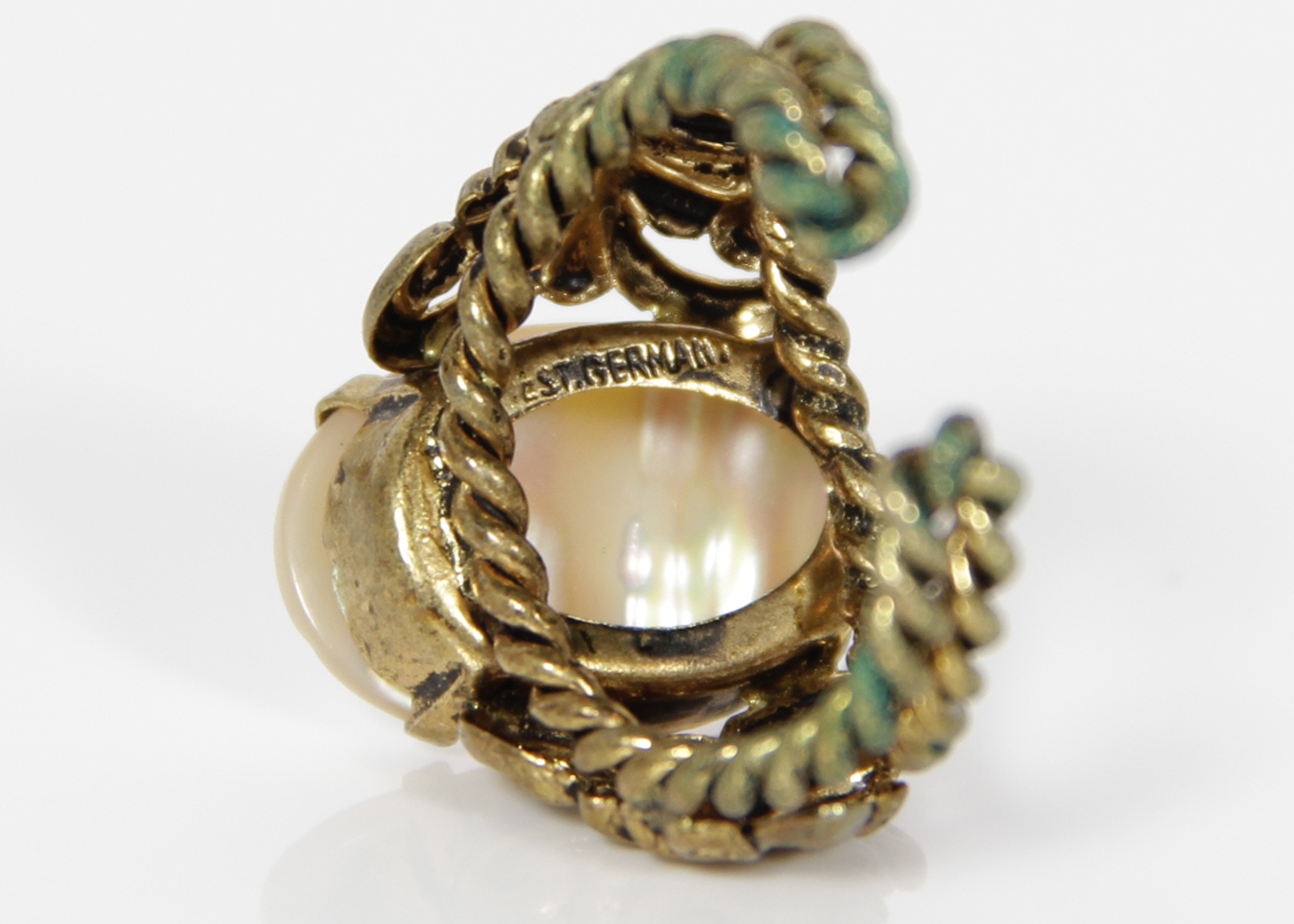 Vintage West German Costume Jewelry Cocktail Rings