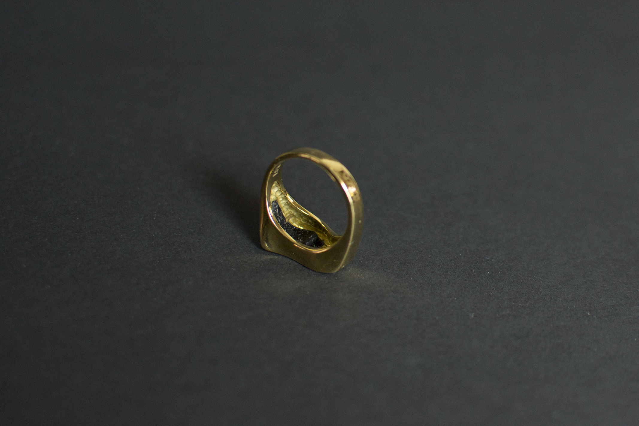 18k Gold And Onyx Bracelet And Ring