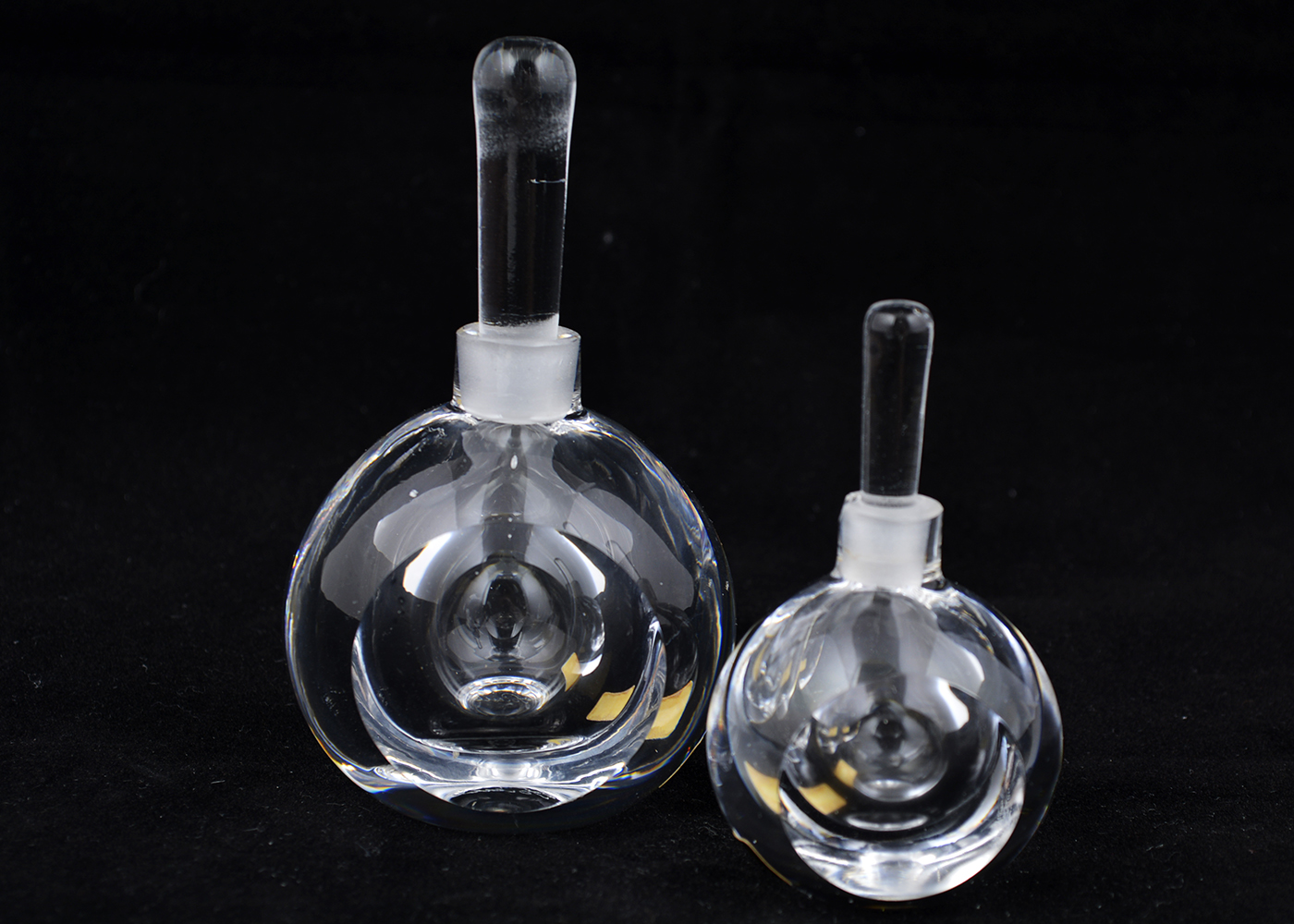 Pair of Svenskt Glas Perfume Bottles
