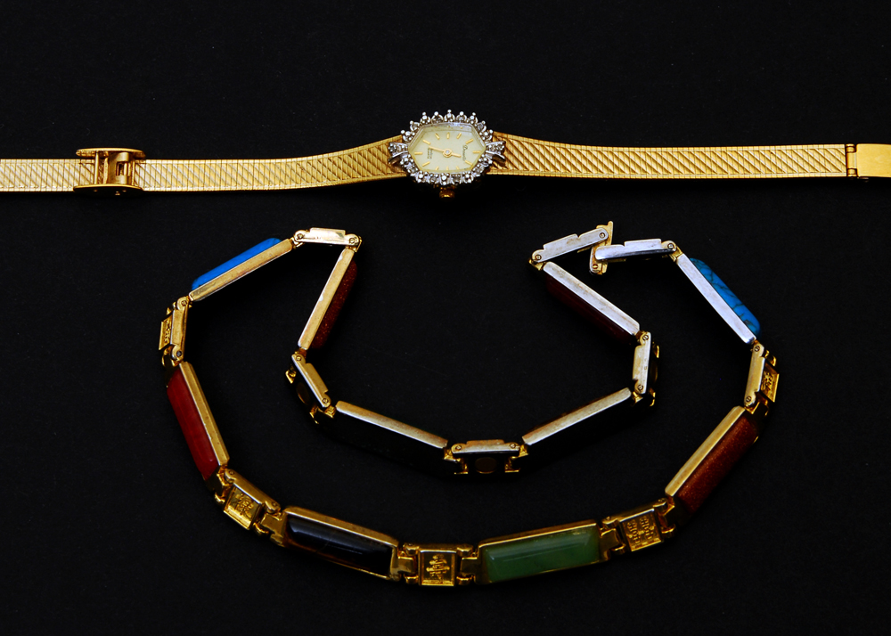 Vintage Gold Tone Jewelry Trio