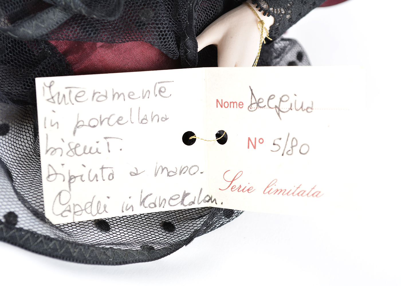 Marigio Italian Porcelain "Delfina" Doll
