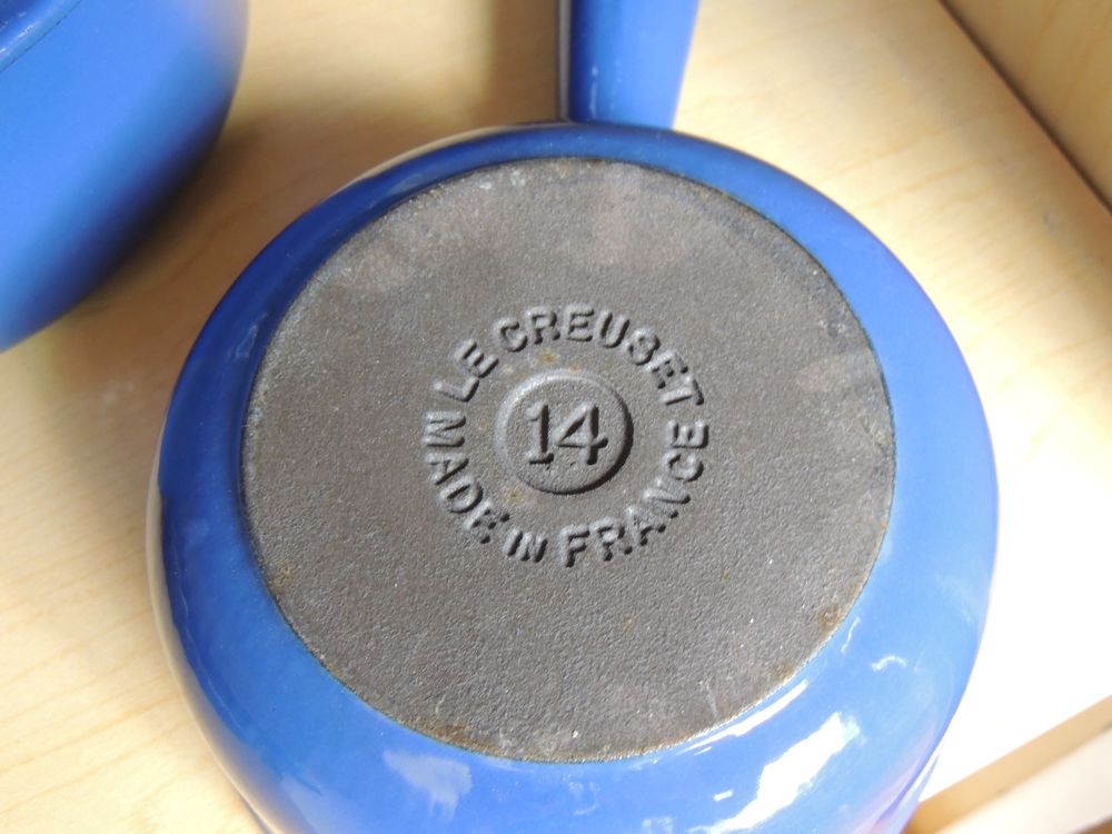 Blue Enamel Le Creuset Cast Iron Cookware