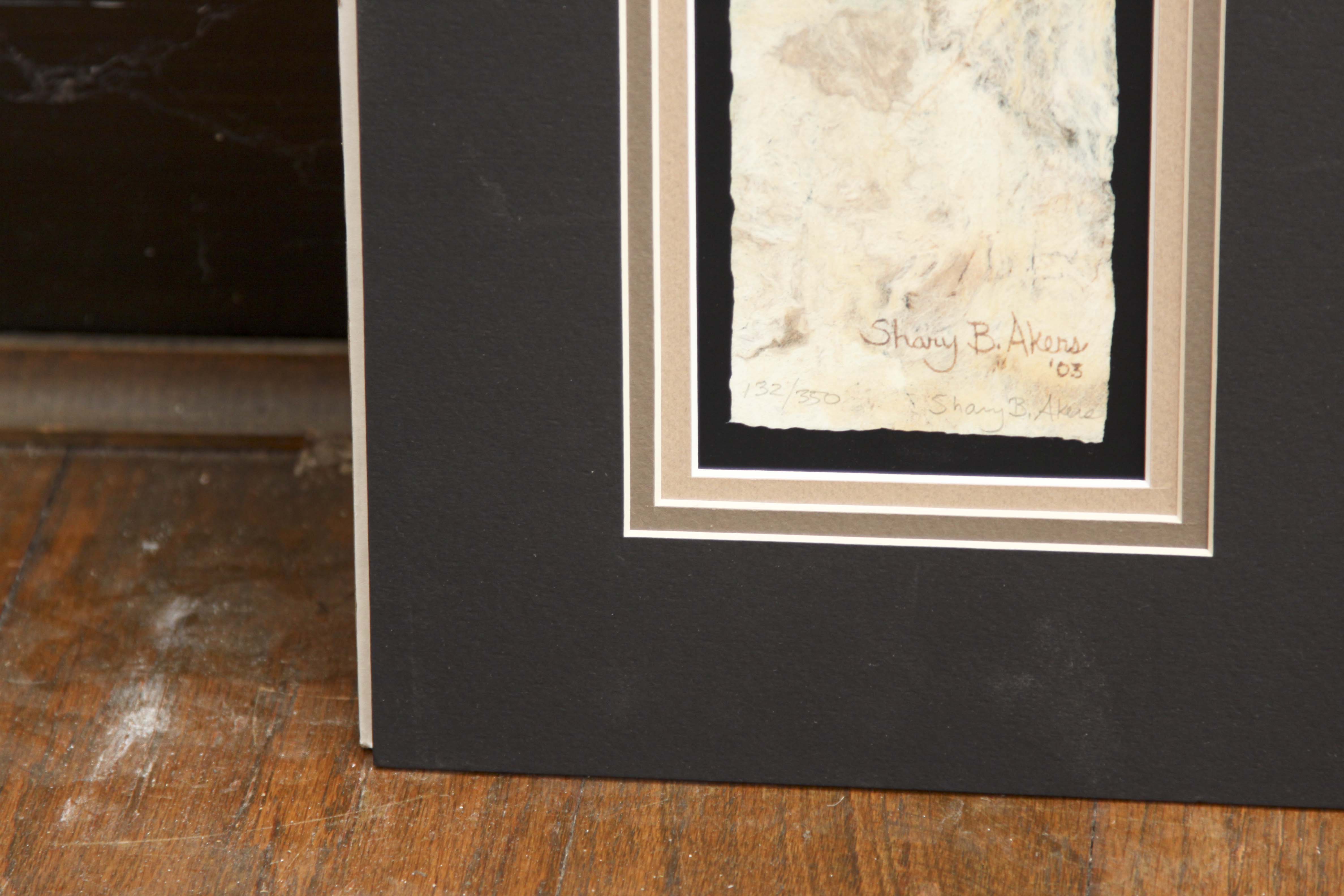 Horse Themed Artwork with Signed Shary B. Akers