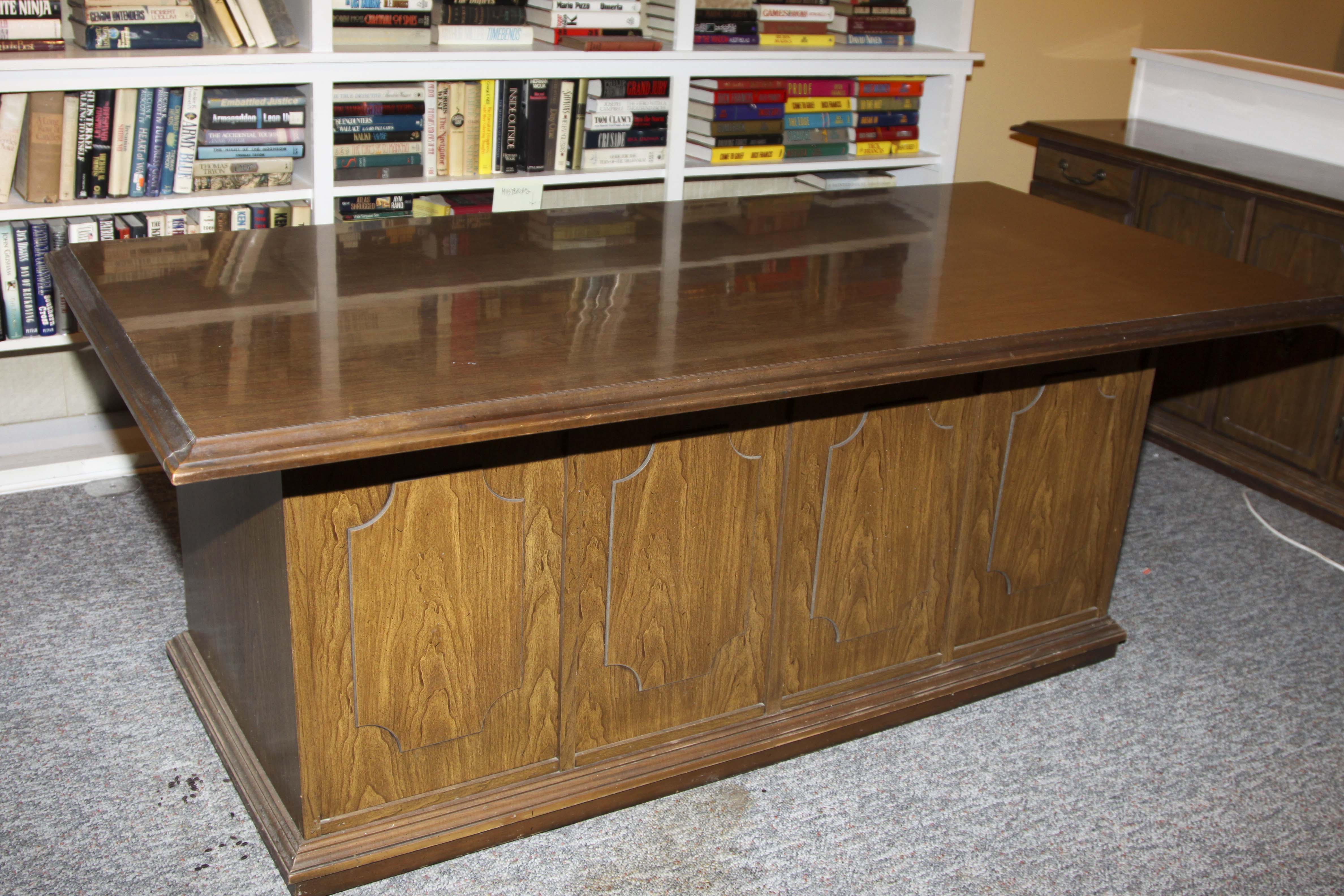 Vintage Executive Wood Desk