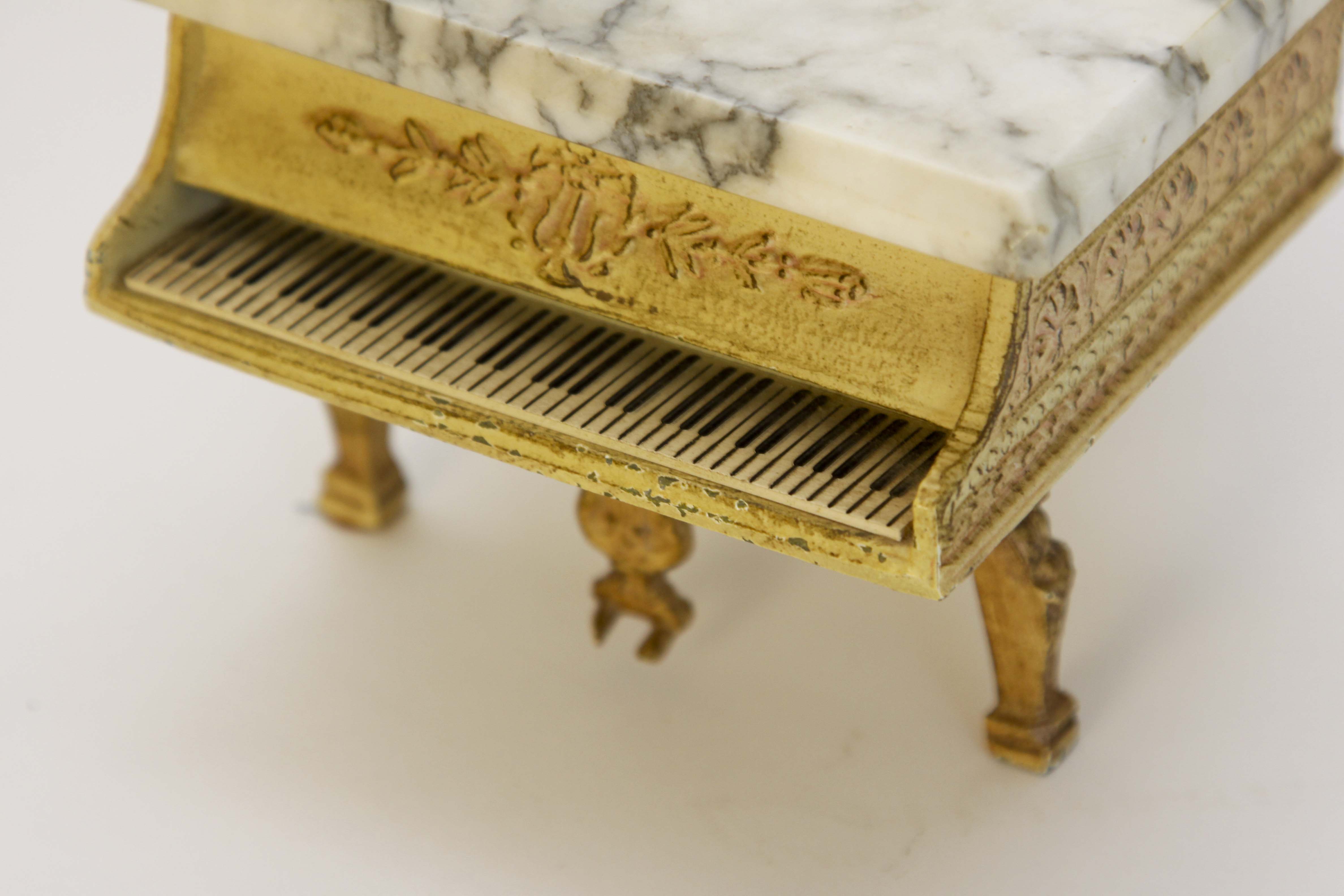 Vintage Italian Music Box with Pianist