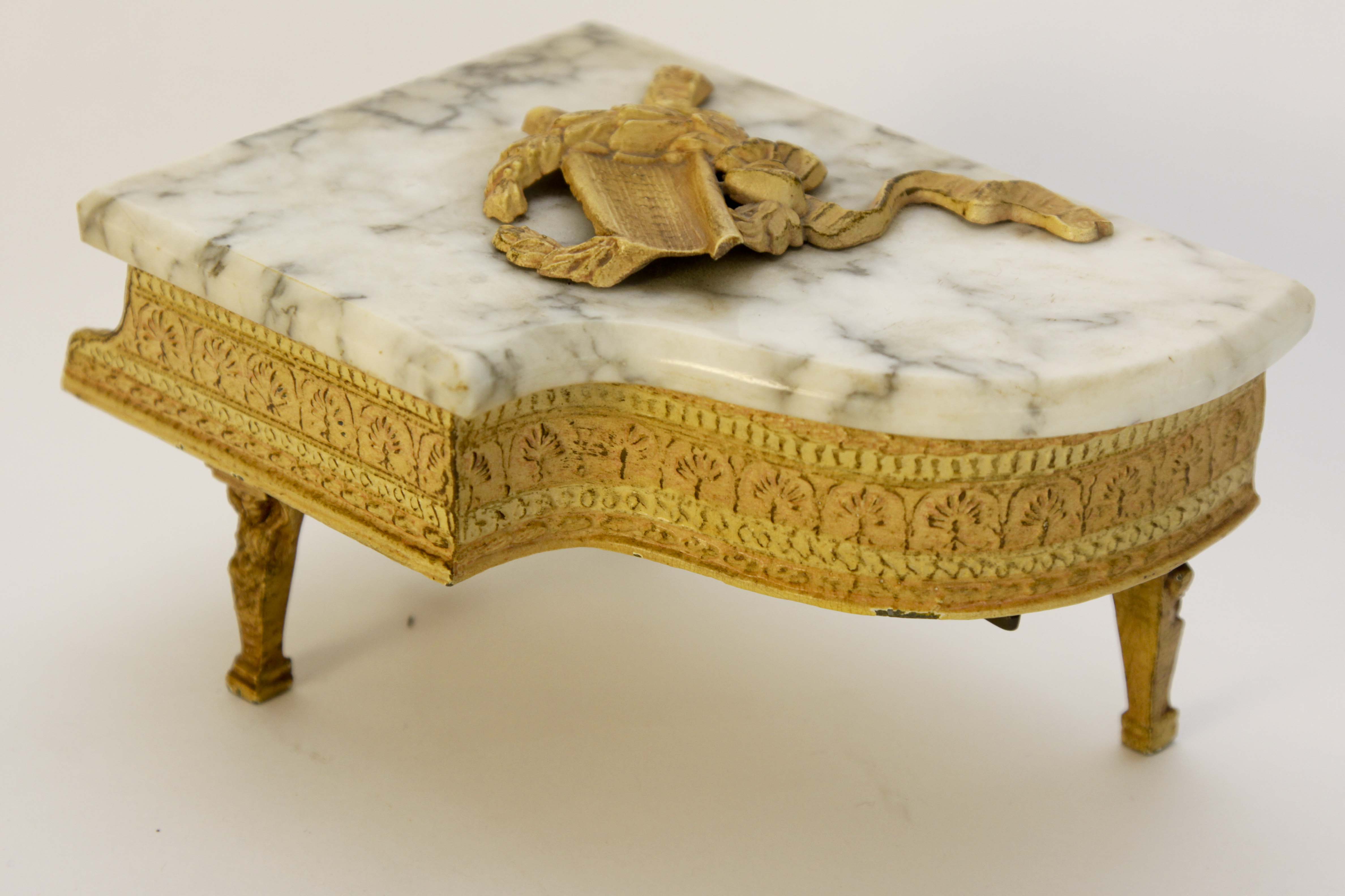 Vintage Italian Music Box with Pianist