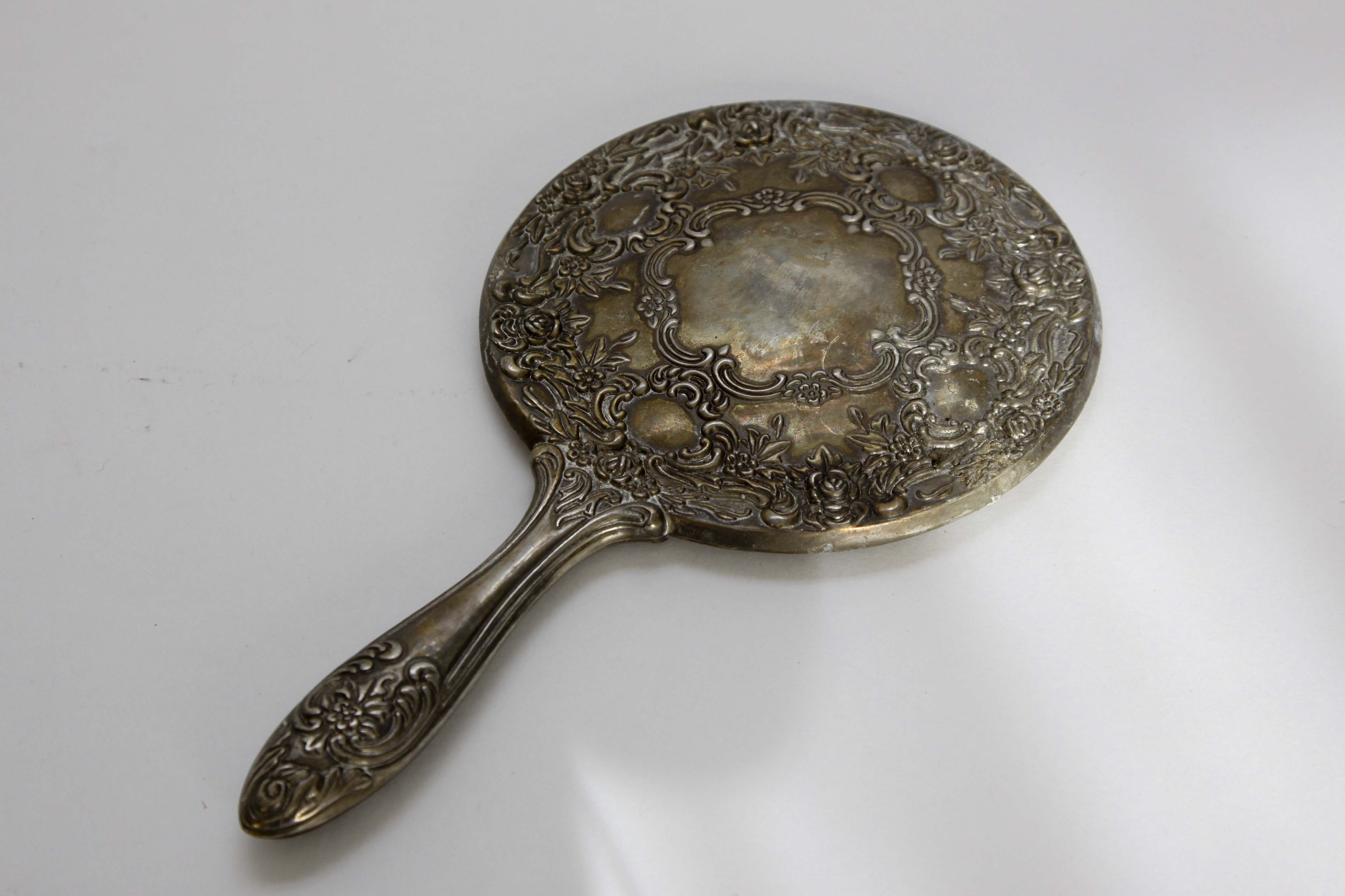 Vintage Silver-Plate Vanity Set