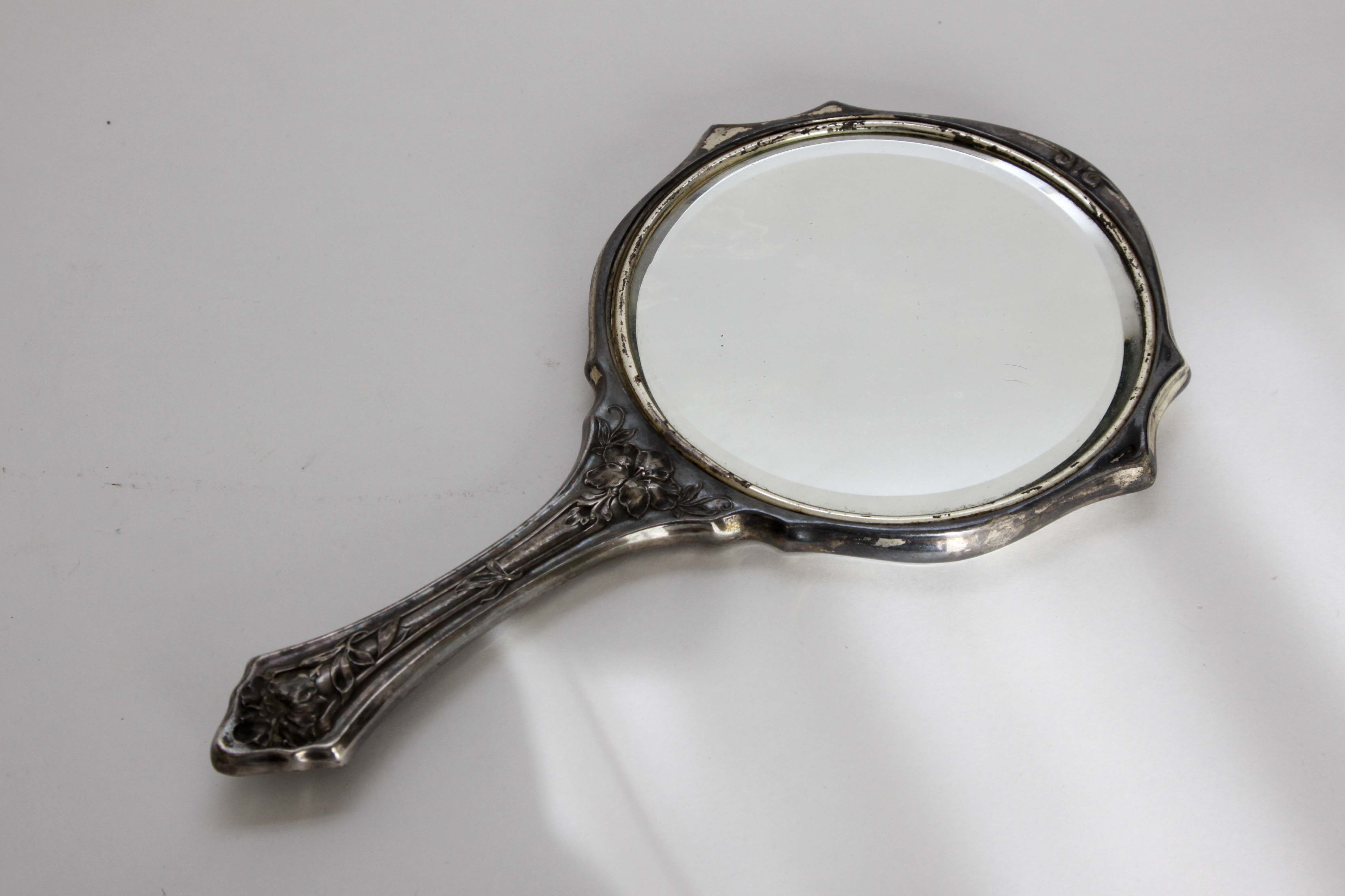 Vintage Silver-Plate Vanity Set