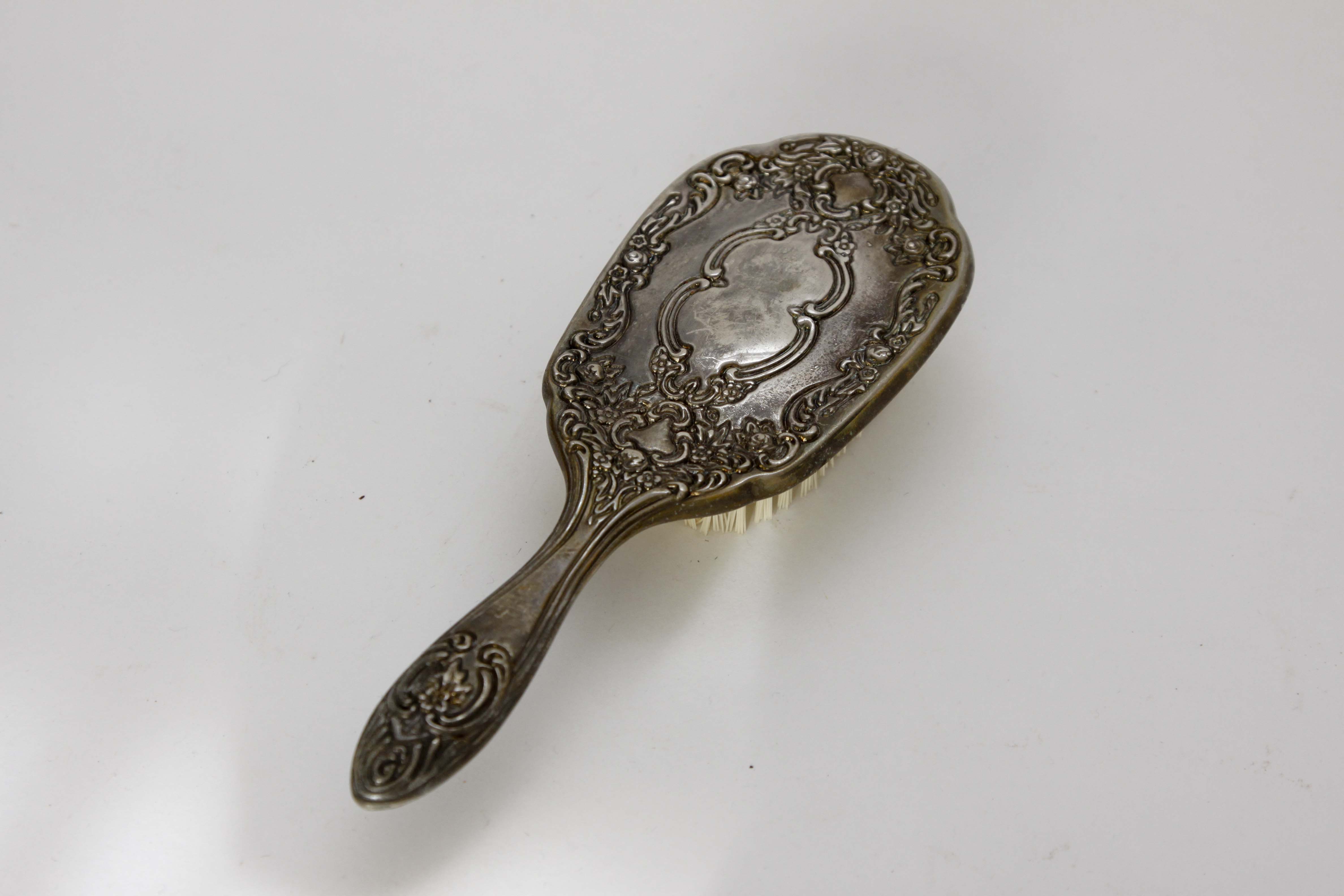 Vintage Silver-Plate Vanity Set