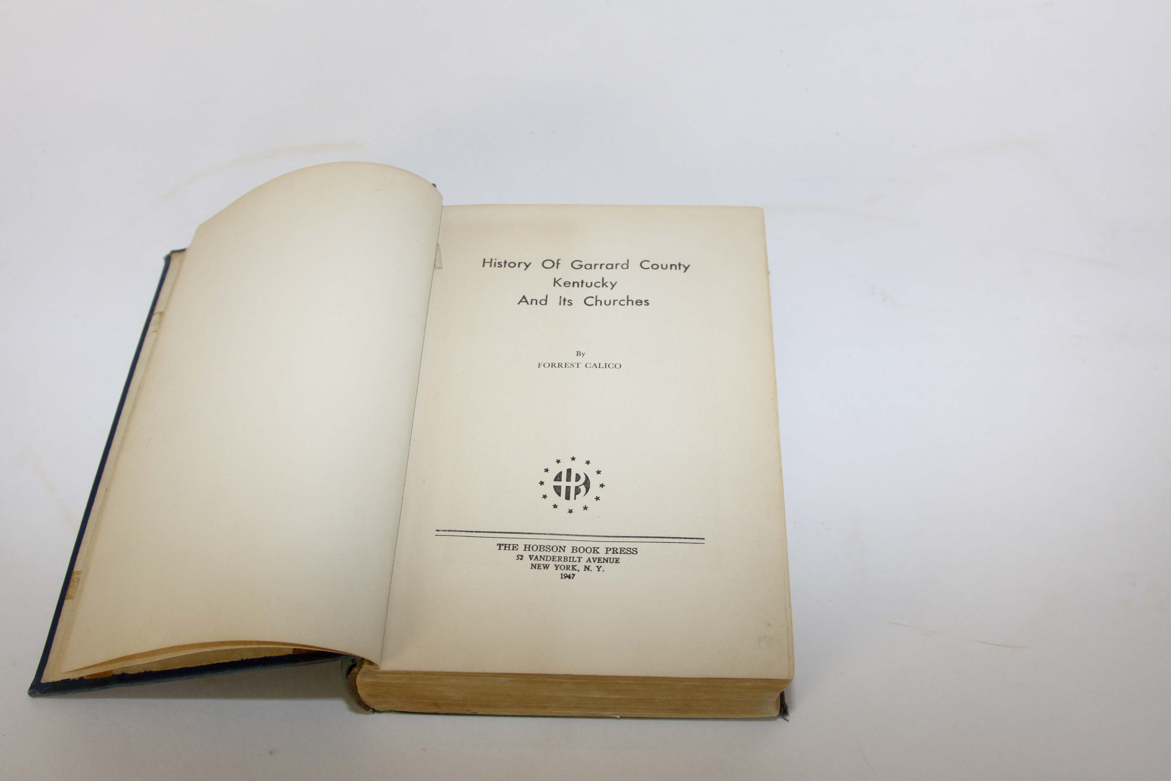 Signed Copy of 'History of Garrard County Kentucky'
