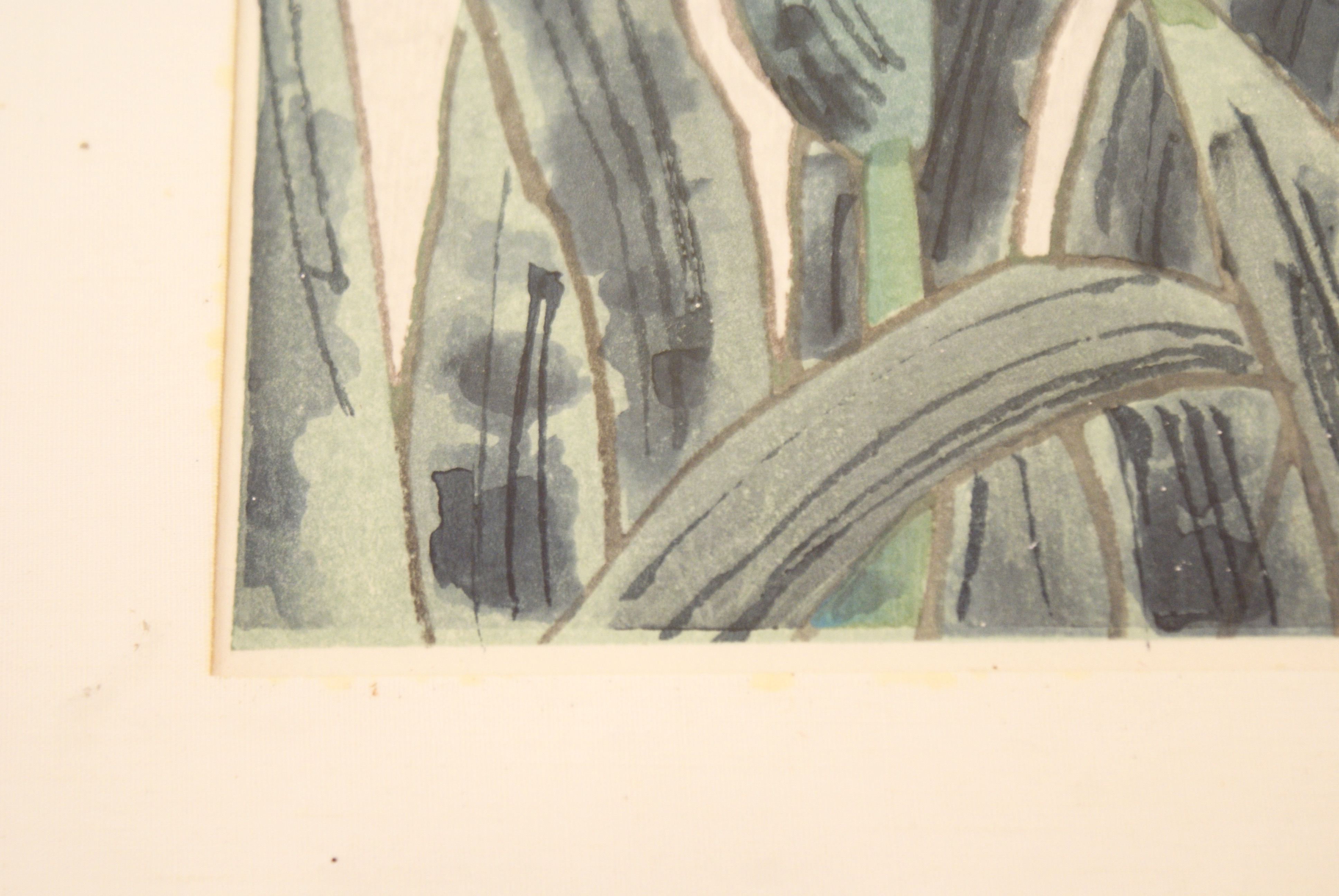 Vintage Kotozuka Eiichi "Iris" Woodblock