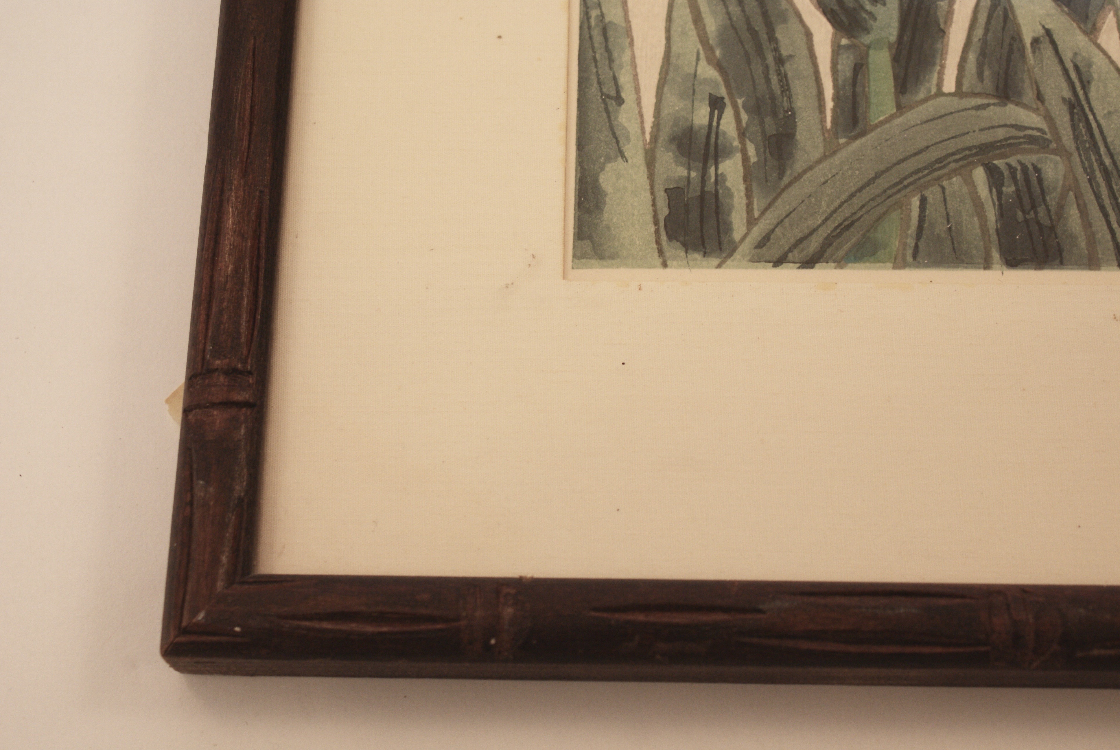 Vintage Kotozuka Eiichi "Iris" Woodblock