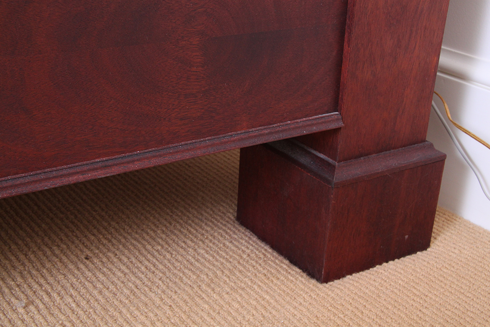 Solid Mahogany Pillared King Size Bed Frame