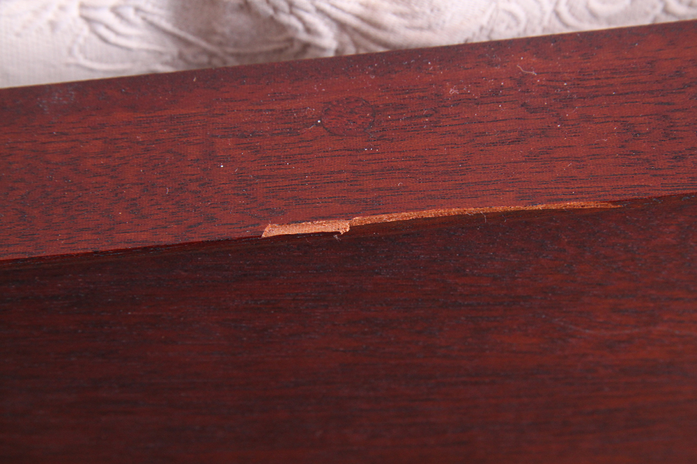 Solid Mahogany Pillared King Size Bed Frame