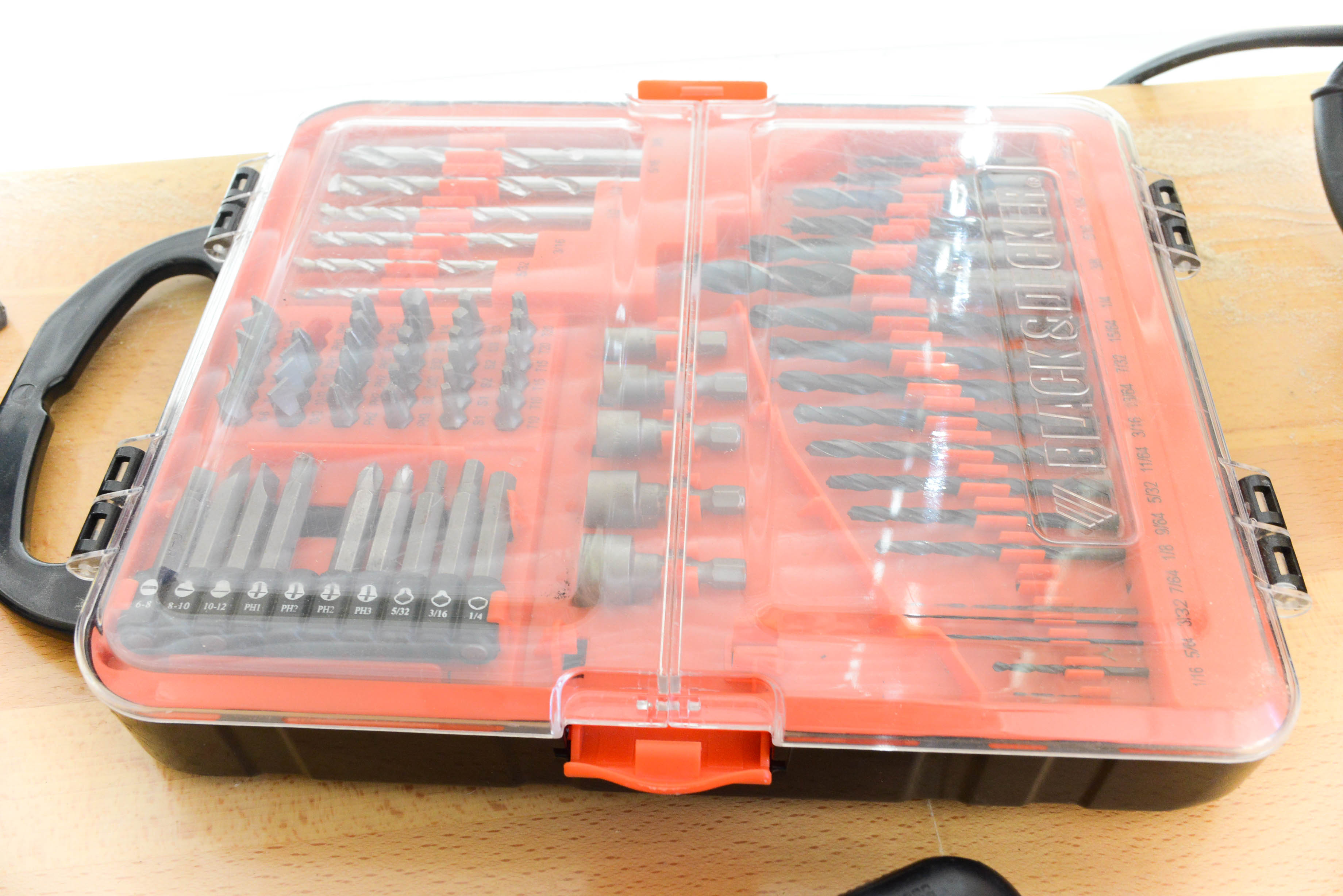 Trio of Black and Decker Hand Drills and Bits