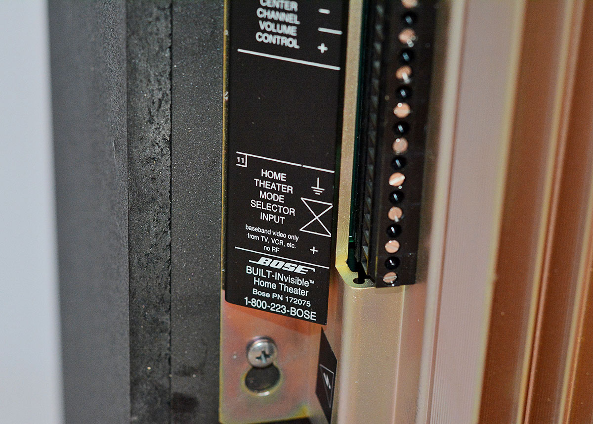 Professional Bose Built-INvisible Home Theatre System