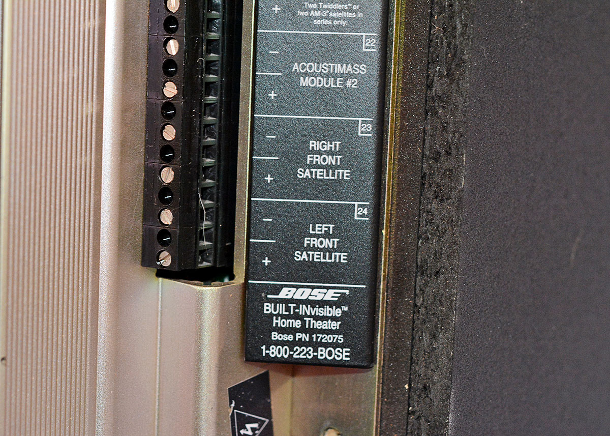 Professional Bose Built-INvisible Home Theatre System