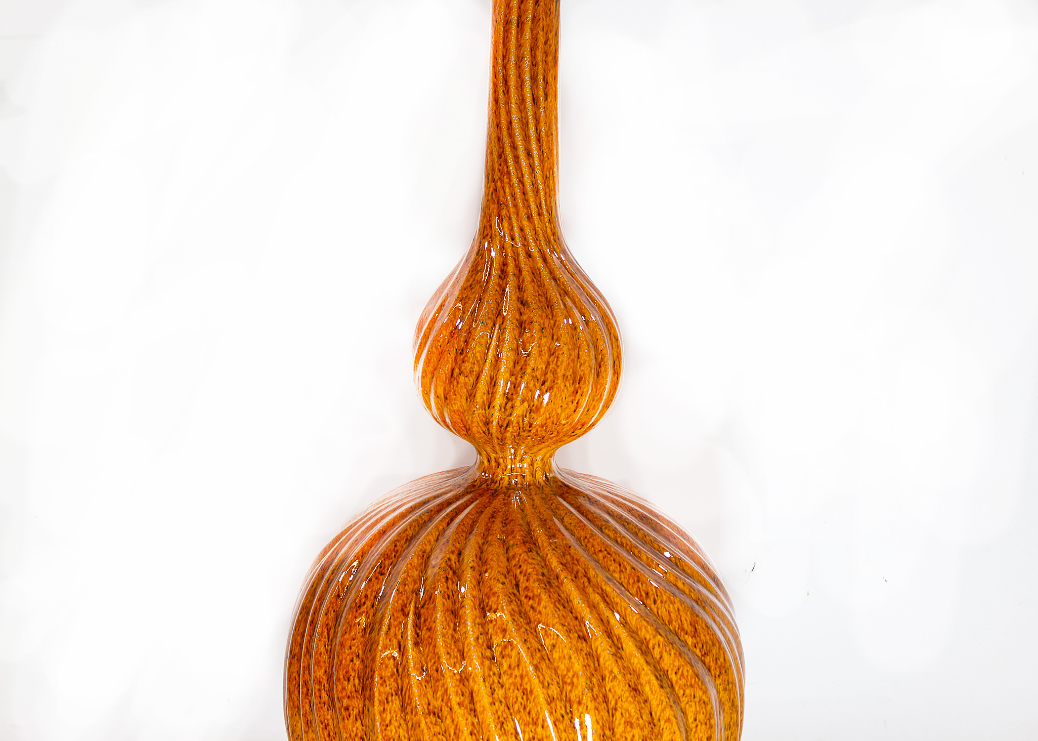 Orange Glazed Ceramic Vases