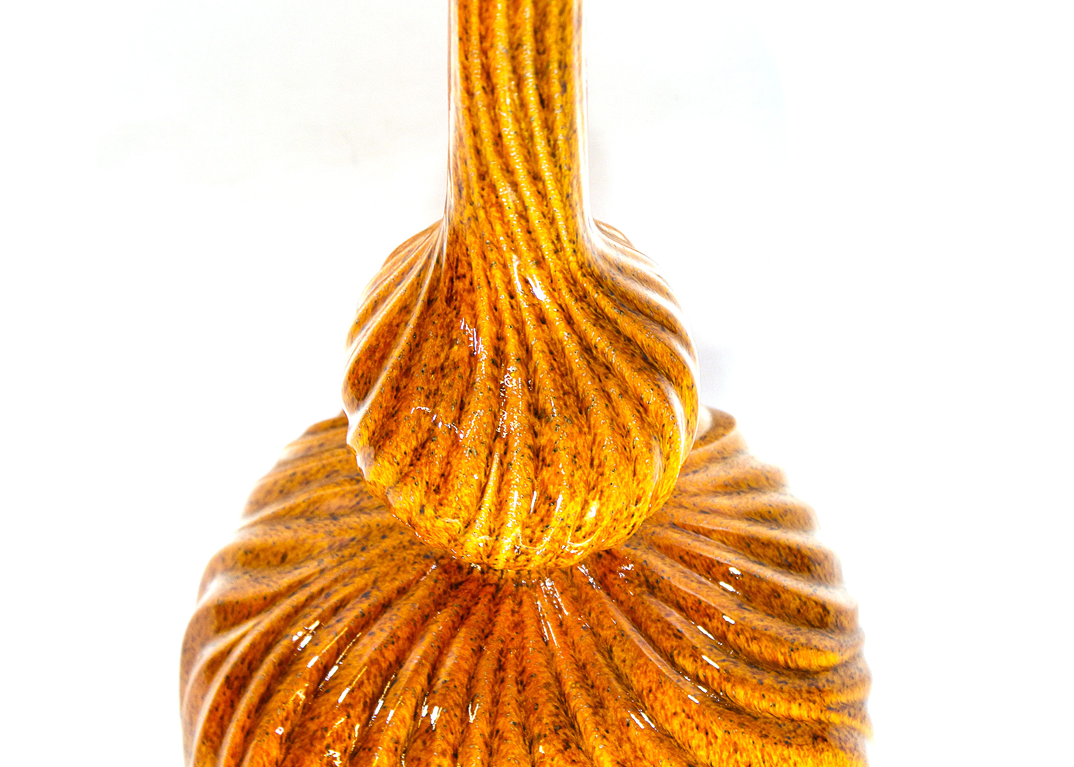 Orange Glazed Ceramic Vases