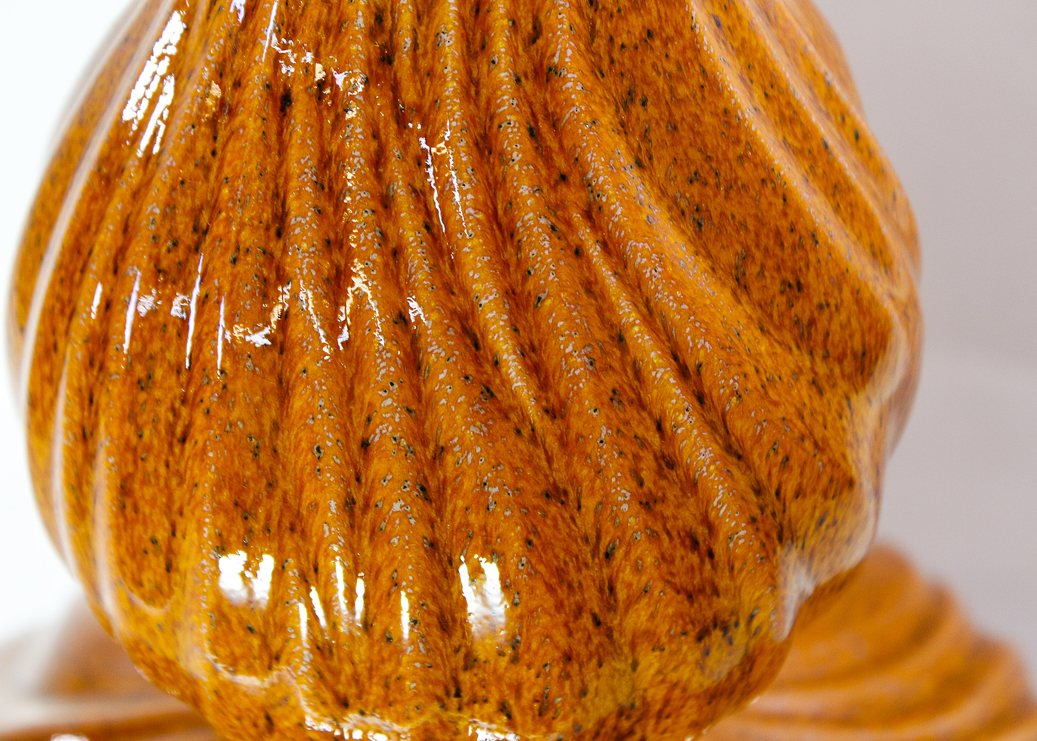 Orange Glazed Ceramic Vases