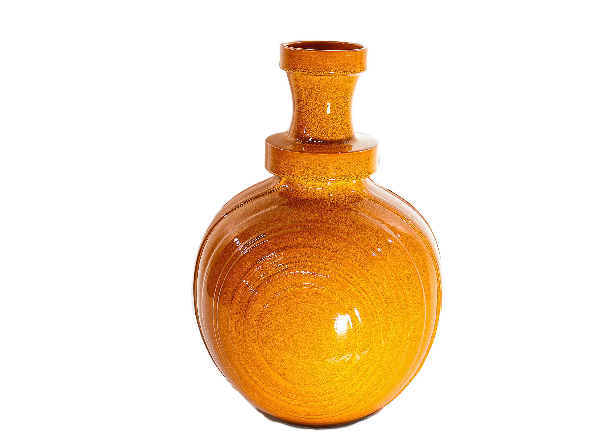 Orange Glazed Ceramic Vases